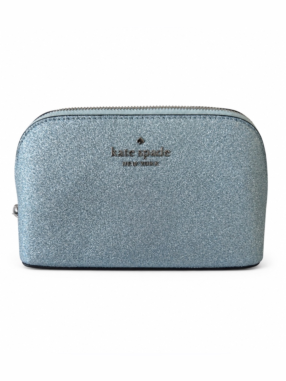 Kate Spade tinsel glitter cosmetic bag